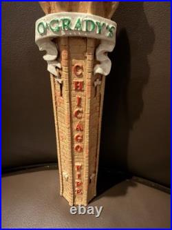 Chicago Fire Water Tower Tap Handle Defunct O'Grady's Pub Circa 1990 Brewerania