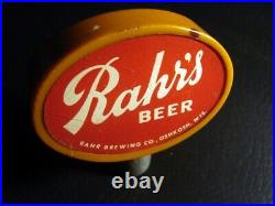 Circa 1950s Rahrs Oval Tap Handle, Oshkosh, Wisconsin