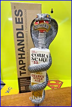 Cobra Scare BEER Tap Handle New in Box 12 Mothers Brewing MISSOURI Brewery