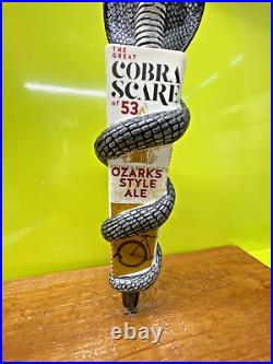 Cobra Scare BEER Tap Handle New in Box 12 Mothers Brewing MISSOURI Brewery