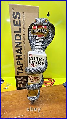 Cobra Scare BEER Tap Handle New in Box 12 Mothers Brewing MISSOURI Brewery