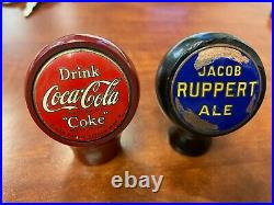 Coke beer ball knob tap marker handle vintage brewery