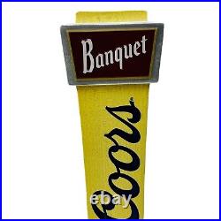 Coors Banquet Beer Tap Handle 12 VTG Look New To Market Keg Marker Tapper Pull