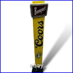 Coors Banquet Beer Tap Handle 12 VTG Look New To Market Keg Marker Tapper Pull