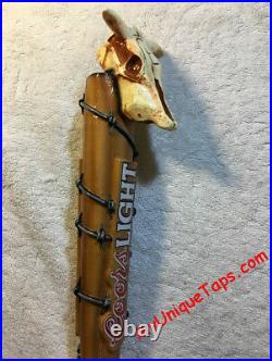 Coors Light Cattle Skull Tap Handle Visit my ebay store barbed wire fence post