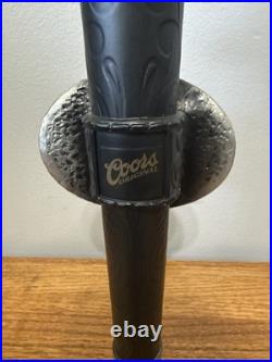 Coors Original Tap Handle Cowboy Hat Belt Buckle Black Rare 11 Nice Man Cave
