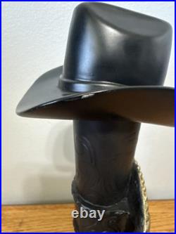 Coors Original Tap Handle Cowboy Hat Belt Buckle Black Rare 11 Nice Man Cave