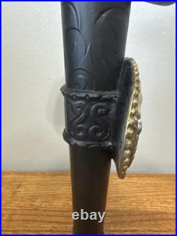 Coors Original Tap Handle Cowboy Hat Belt Buckle Black Rare 11 Nice Man Cave