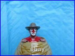 Coors PRCA Rodeo Bobblehead Clown in Barrel Tap Handle 10.75 Inches