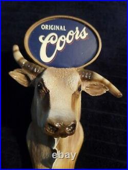 Coors bull vintage beer tap handle