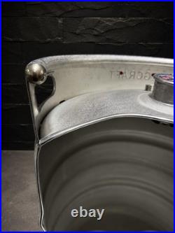 Custom Keg Urinal From Beer Keg with Top Manual Flush & Beer Tap Handle