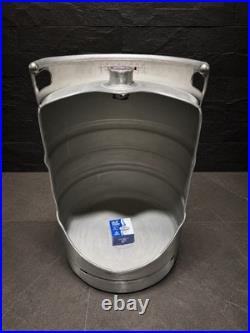 Custom Keg Urinal From Beer Keg with Top Manual Flush & Beer Tap Handle