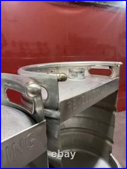 Custom Keg Urinal with Top Manual Flush & Beer Tap Handle