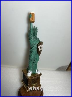 DEPARTED SOLES BREWING STATUE OF LIBERTY draft beer tap handle. NEW JERSEY