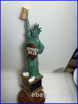 DEPARTED SOLES BREWING STATUE OF LIBERTY draft beer tap handle. NEW JERSEY