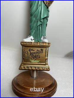 DEPARTED SOLES BREWING STATUE OF LIBERTY draft beer tap handle. NEW JERSEY