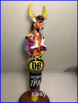DEVILS BACKBONE JUICY MAGIC IPA BUCK TRADITION 1970'S beer tap handle VIRGINIA