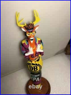 DEVILS BACKBONE JUICY MAGIC IPA BUCK TRADITION 1970'S beer tap handle VIRGINIA DEVILS BACKBONE JUICY MAGIC IPA BUCK TRADITION 1970'S beer tap handle VIRGINIA