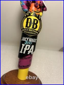 DEVILS BACKBONE JUICY MAGIC IPA BUCK TRADITION 1970'S beer tap handle VIRGINIA