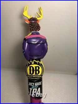 DEVILS BACKBONE JUICY MAGIC IPA BUCK TRADITION 1970'S beer tap handle VIRGINIA