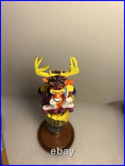 DEVILS BACKBONE JUICY MAGIC IPA BUCK TRADITION 1970'S beer tap handle VIRGINIA