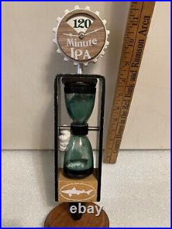 DOGFISH HEAD UBER MINUTE IPA HOURGLASS DESIGN draft beer tap handle. DELAWARE