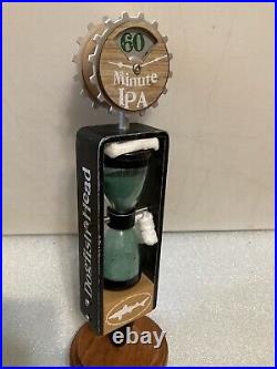 DOGFISH HEAD UBER MINUTE IPA HOURGLASS DESIGN draft beer tap handle. DELAWARE