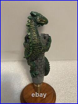 DRAGONMEAD FINAL ABSOLUTION DRAGON ON CASTLE 8 INCH beer tap handle. MICHIGAN