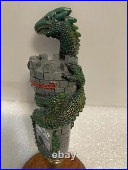 DRAGONMEAD FINAL ABSOLUTION DRAGON ON CASTLE 8 INCH beer tap handle. MICHIGAN