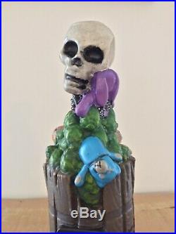 Deadman Skull Toxic Dead Man Skeleton Hops Import Rare Figural Beer Tap Handle