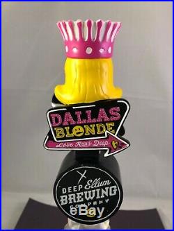 Deep Ellum Dallas Blonde Beer Tap Handle Rare Figural Girl Beer Tap Handle