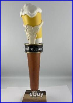 Doc G's Jefferson Line IPA Beer Tap Handle Rare Figural Skeleton Beer Tap Handle