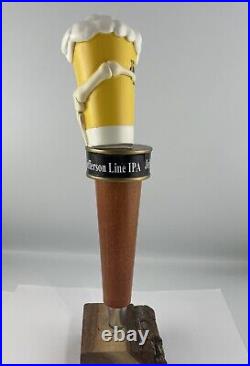 Doc G's Jefferson Line IPA Beer Tap Handle Rare Figural Skeleton Beer Tap Handle