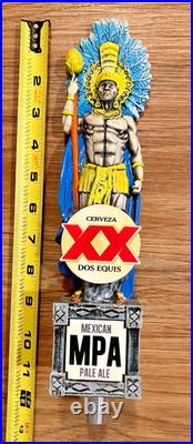 Dos Equis Beer Tap Handle Knob Keg Draft Bar Top Brewing Mexican Pale Ale Aztec