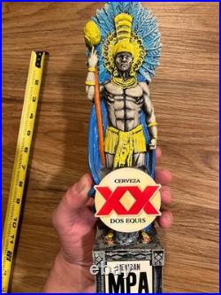 Dos Equis Beer Tap Handle Knob Keg Draft Bar Top Brewing Mexican Pale Ale Aztec