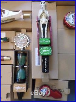 Draft Beer Keg Tap Handle Shift Knob Huge Lot 20 New with Box Leinie Canoe etc