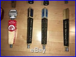 Draft Beer Tap Handle Lot of 29 and Keg Pump Mixed Baltimore Pub Mancave Topper