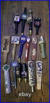 Draft Beer Tap Handle Lot of 5 Diff Vintage Rolling Rock Ice Amber Light Horse