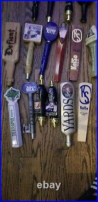 Draft Beer Tap Handle Lot of 5 Diff Vintage Rolling Rock Ice Amber Light Horse