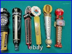 Draft Beer Tap Handle Lot of 9 Paulaner Newcastle Pacifico Guinness Ciderboy etc