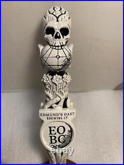 EDMONDS OAST FLYING SKULL draft beer tap handle. SOUTH CAROLINA