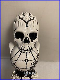 EDMONDS OAST FLYING SKULL draft beer tap handle. SOUTH CAROLINA