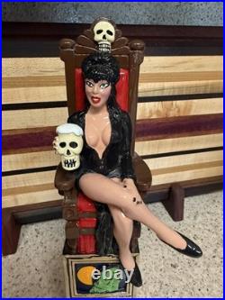 ELVIRA Beer Tap Handle boob tube stout skulls Frankenstein rare