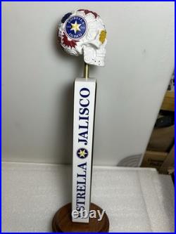 ESTRELLA JALISCO DAY OF THE DEAD SUGAR SKULL draft beer tap handle. MEXICO