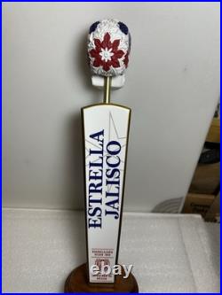 ESTRELLA JALISCO DAY OF THE DEAD SUGAR SKULL draft beer tap handle. MEXICO