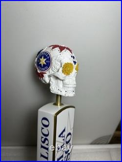 ESTRELLA JALISCO DAY OF THE DEAD SUGAR SKULL draft beer tap handle. MEXICO