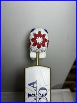 ESTRELLA JALISCO DAY OF THE DEAD SUGAR SKULL draft beer tap handle. MEXICO