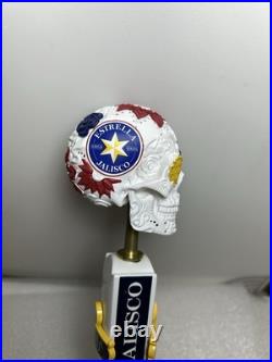 ESTRELLA JALISCO DAY OF THE DEAD SUGAR SKULL draft beer tap handle. MEXICO