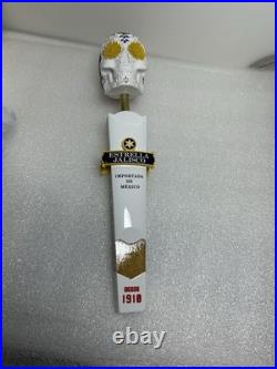 ESTRELLA JALISCO DAY OF THE DEAD SUGAR SKULL draft beer tap handle. MEXICO