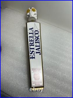 ESTRELLA JALISCO DAY OF THE DEAD SUGAR SKULL draft beer tap handle. MEXICO